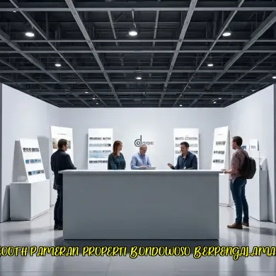 booth pameran properti bondowoso berpengalaman